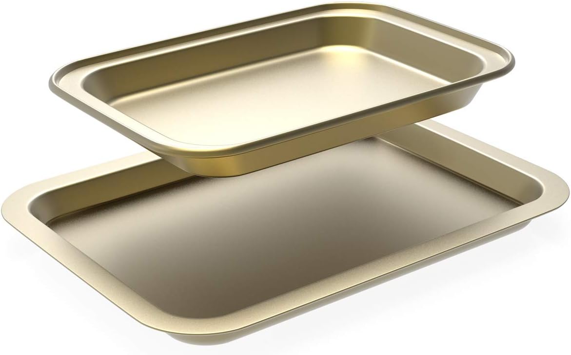 Baking Sheets Set of 2, Cookie Sheets for Oven Nonstick, Include 2 Size of Baking