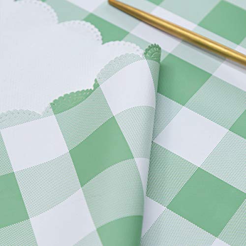 Mantel Rectangular De Hule De PVC Que Se Limpia Con Un Trapo,patrón A Cuadros,Cubierta De Mantel De Plástico Impermeable A Prueba De Aceite Para Cocina,Comedor,Fiesta De Picnic Al Aire Libr