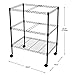 Finnhomy Supreme 2-Tier Metal Rolling File Cart Mobile Filing cart for Letter Size and Legal Size Folder, Black