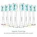 Replacement Brush Heads for Philips Sonicare Rechargeable Electric Toothbrush, 8 Pack, Fits Plaque Control, Gum Health, DiamondClean, FlexCare, HealthyWhite and Sonic Snap-On Brush Handles by Bestrice