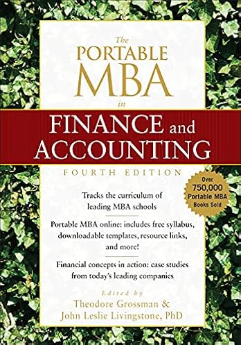 The Portable MBA in Finance and Accounting