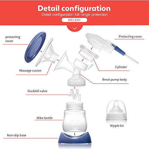 KELEKI Breastfeeding Pump Electric Comfort Single Breast Pump - Thumbnail 2