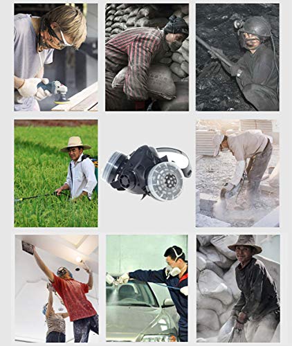 HXMY-Anti-Dust-Paint-Respirator-Reusable-Face-Mask-Goggles-Set