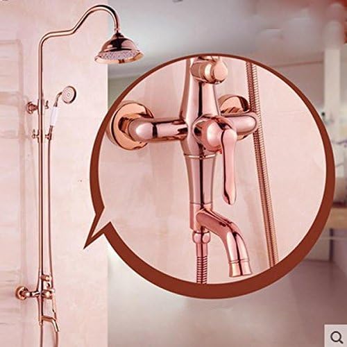 LINA@ European copper shower faucet shower set rose gold rising-YS
