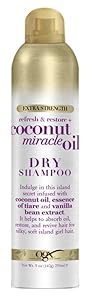 Ogx Shampoo Dry Coconut Miracle Oil 5 Ounce Extra Strength (235ml) (6 Pack)