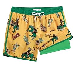 maamgic Mens Short 80s 90s Vintage 5.5" Swim Trunks