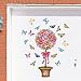 Collections Etc Floral Topiary with Butterflies Garage Door Magnets, Outdoor Spring Decorations - Removable and Reusable