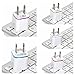 Wall Charger, Bundle 10 Pack 5W 1A/5V 2-Tone Universal USB Travel Home Wall Charger Power Adapter for IPhone 6/6S Plus 5S Se Ipod Nano Samsung HTC LG Huawei Google ZTE BLU 5/6/7 More Android Phone