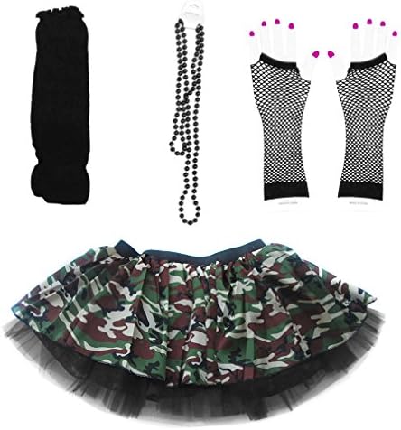 80s Costumes Accessories Set for Women Tutu Skirt