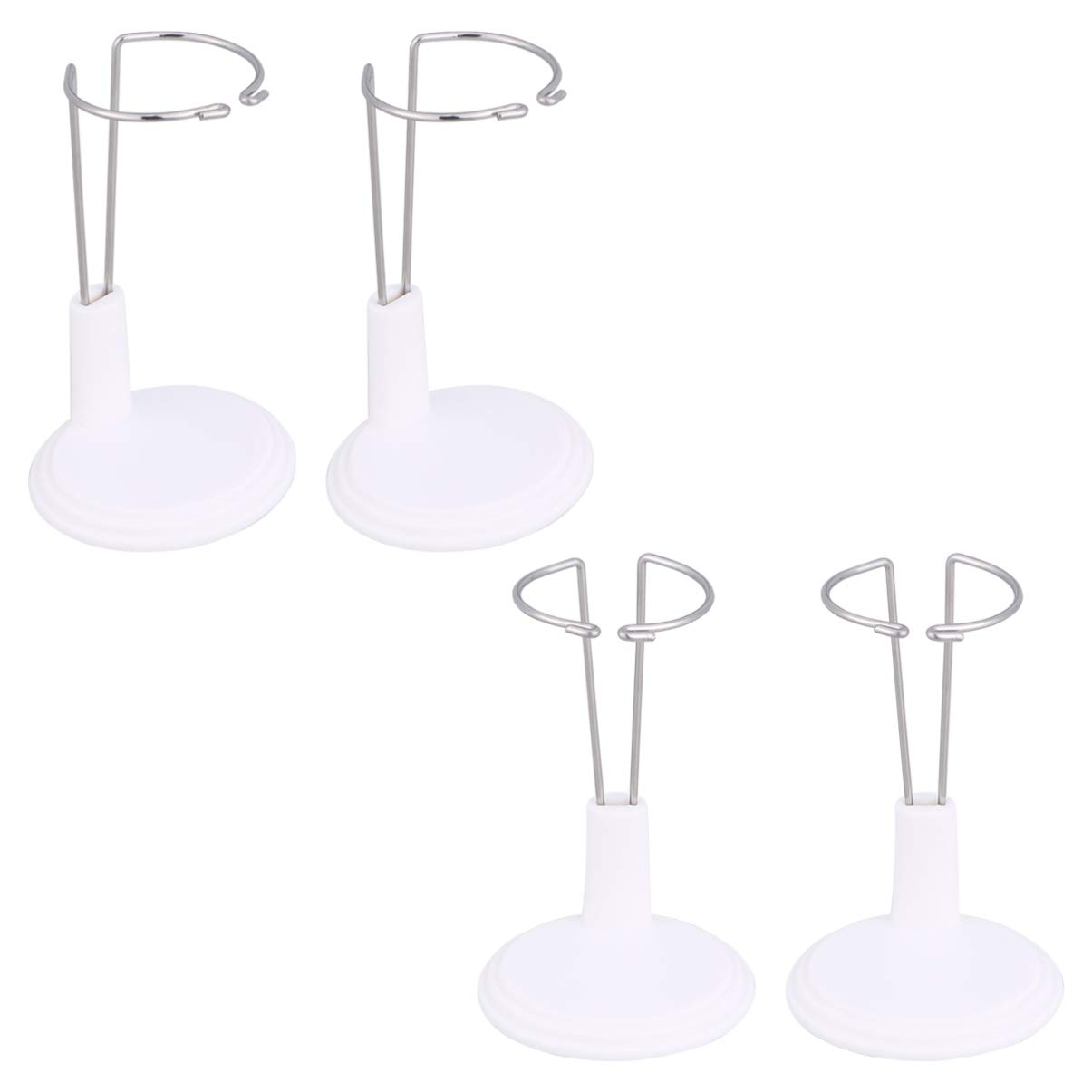 TOYANDONA 4 Pieces Doll Stand Doll Holder Mini Dolls Display Stand Holder for Barbie Teddy Bear Window Doll Doll Clothes Action Figure Model 15 cm