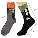 HSELL 4 Packs Women Funny Famous Painting Art Printed High Dress Socks Cotton,Multicolors,One Size
