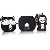 XMBYGY Case for Samsung Galaxy Buds 3 and for Galaxy Buds 3 Pro Earbuds with Doll and Carabiner, Silicone Charging Shockproof Protective Cover with Cartoon Skin Design for Man Woman Teen (Faceless)
