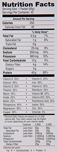 Labrada Carb Watchers Lean Body Vanilla Ice Cream 2.29oz packets (pack of 42)