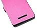 KuGi BLU advance 5.0 case - BW style ultra-thin PU Leather Case for BLU advance 5.0 smartphone. (Rose)