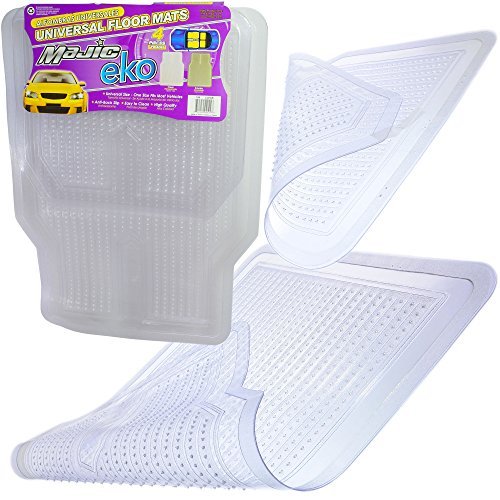 Elite 4 Piece Vinyl Floor Mats - CLEAR - Thumbnail 3