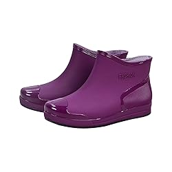 Women's Fashion Rain Boots Warm Water Proof Rubber