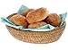 KOUBOO La Jolla Bread Basket | Perfect for Wicker Fruit Basket, Proofing Basket, Serving | Wicker Rattan Basket for Kitchen & Home Decor, Honey-Brown