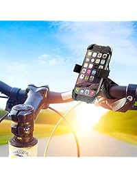 Soporte Aduro U-grip Plus, para moto, manillar, barra, para todos los smartphone Android, iPhone 6 6s, 7 Plus, 5 5s, 5c y para GPS, Negro