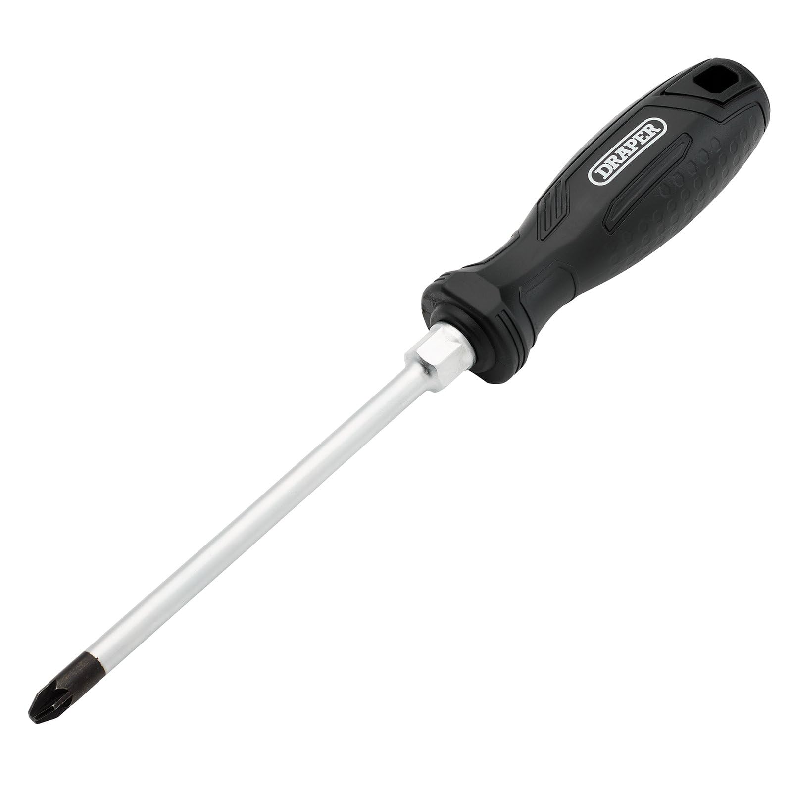 Draper Pozi Hard Grip Screwdriver, PZ3 x 150mm - 13524 - Magnetic Tip, CRV Blade