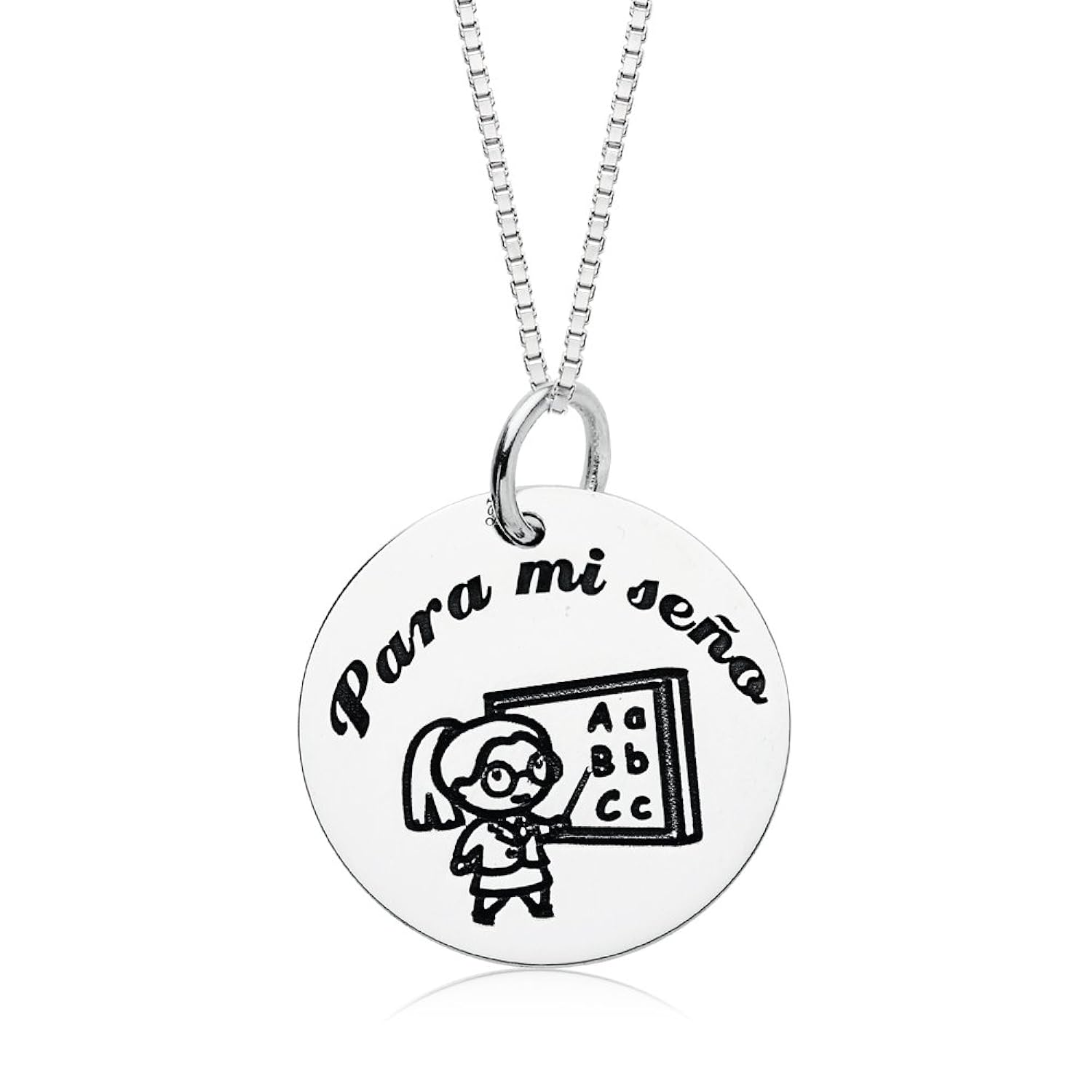 Iyé Biyé Jewels Collar mujer colgante PARA MI SEÑO mm plata de