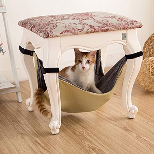 weijij Cat Ferret Hammock Hanging Bag Chair Comfortable Pet Mat Adjustable Warm Cover Pet Sleeping Hammock Blanket Christmas