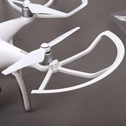 AerialTEK - DJI Phantom 4 Quick-release Propeller Guards Protectors Shielding Rings Bumpers for DJI Phantom 4 Fortress Design. Set of 4. (WHITE)