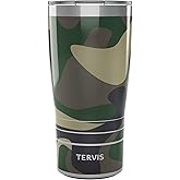 Tervis Traveler Hunting Forest Camo Triple Walled Insulated Tumbler Travel Cup Keeps Drinks Cold & Hot, 20oz, Stainless Steel