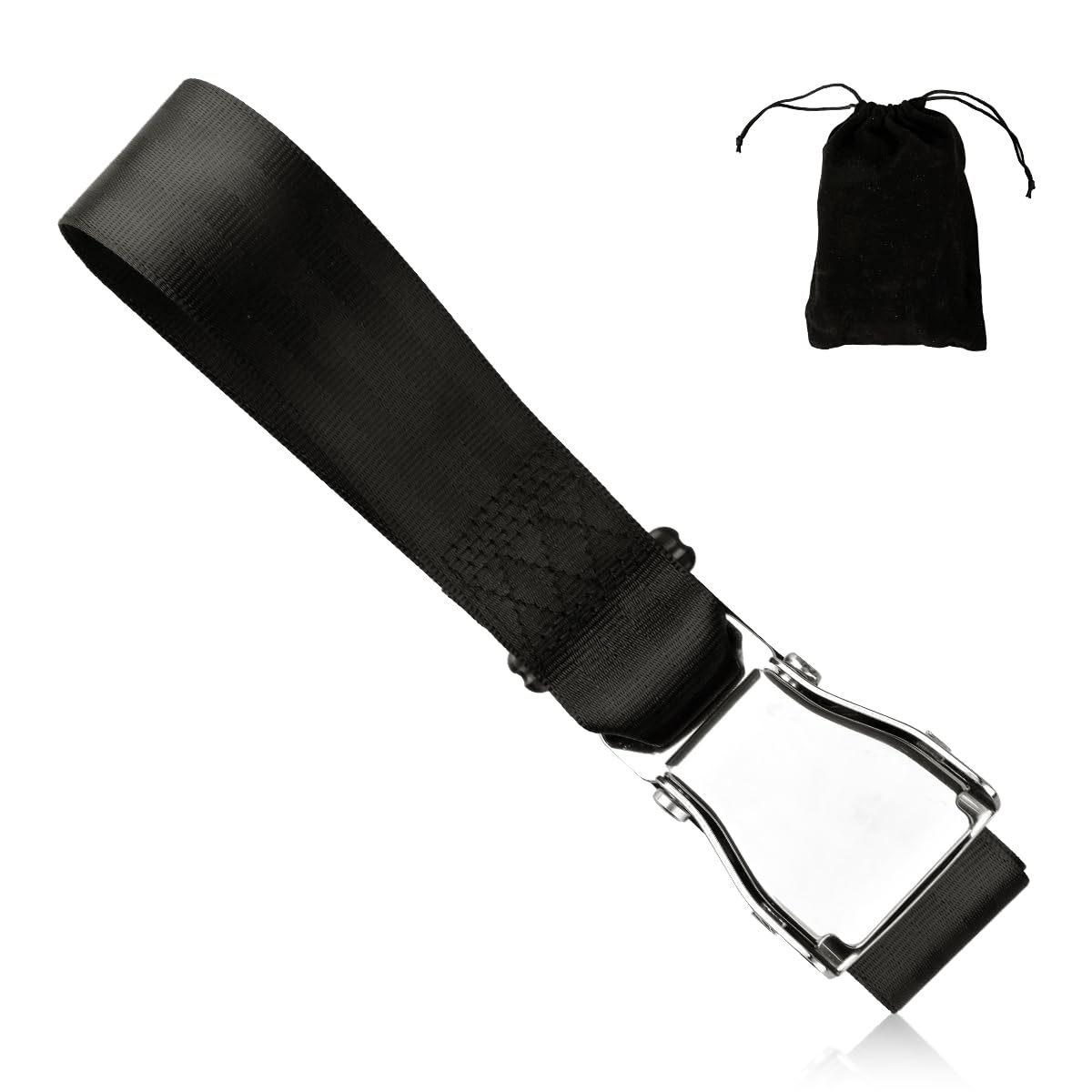 GLADFRESIT Aeroplane Buckle Seat Belt Extension Strap Adjustable Fleece Fat Man Extension Strap for Obese People and Pregnant Women（80 cm）