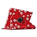 Fintie Rotating Case for iPad Mini 3/2 / 1-360 Degree Rotating Smart Stand Protective Cover with Auto Sleep/Wake for iPad Mini 1 / iPad Mini 2 / iPad Mini 3, Floral Red