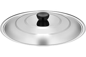 Generic Cooking Utensils 11-Inch Stainless Steel Lid for Pots Pans and Skillets – Replacement Pan Lid for Frying Boiling and 