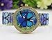 LUNIWEI Fashion Women Blue Butterfly Pattern Casual Quartz Watch Stretc...
