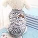 Pet Dog Puppy Classic Sweater Coat Tops Fleece Warm Winter Knitwear Clothes (S, Gray)