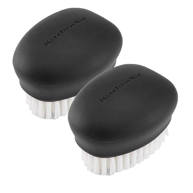 KitchenAid Vegetable Brush, Black (Pack of 2) Home & Kitchen