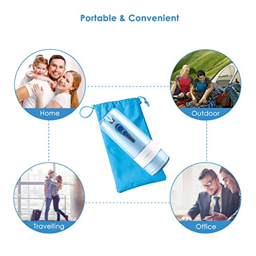 Eurobuy Dental Water Flosser Cordless,Teeth Cleaner,Oral Irrigator Professional Rechargeable Portable Dental Gum Flosser with 5 Jet Tips for Home,Travel,Adults,Kids,Oral & Nose Care