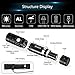 SINWENT 10W Rechargeable Flashlight with 18650 Li-ion Battery Zoomable LED Torchlight with Four Modes super bright 800 lumens IPX6 Waterproof Handheld Flashlight for Camping Hiking Outdoo