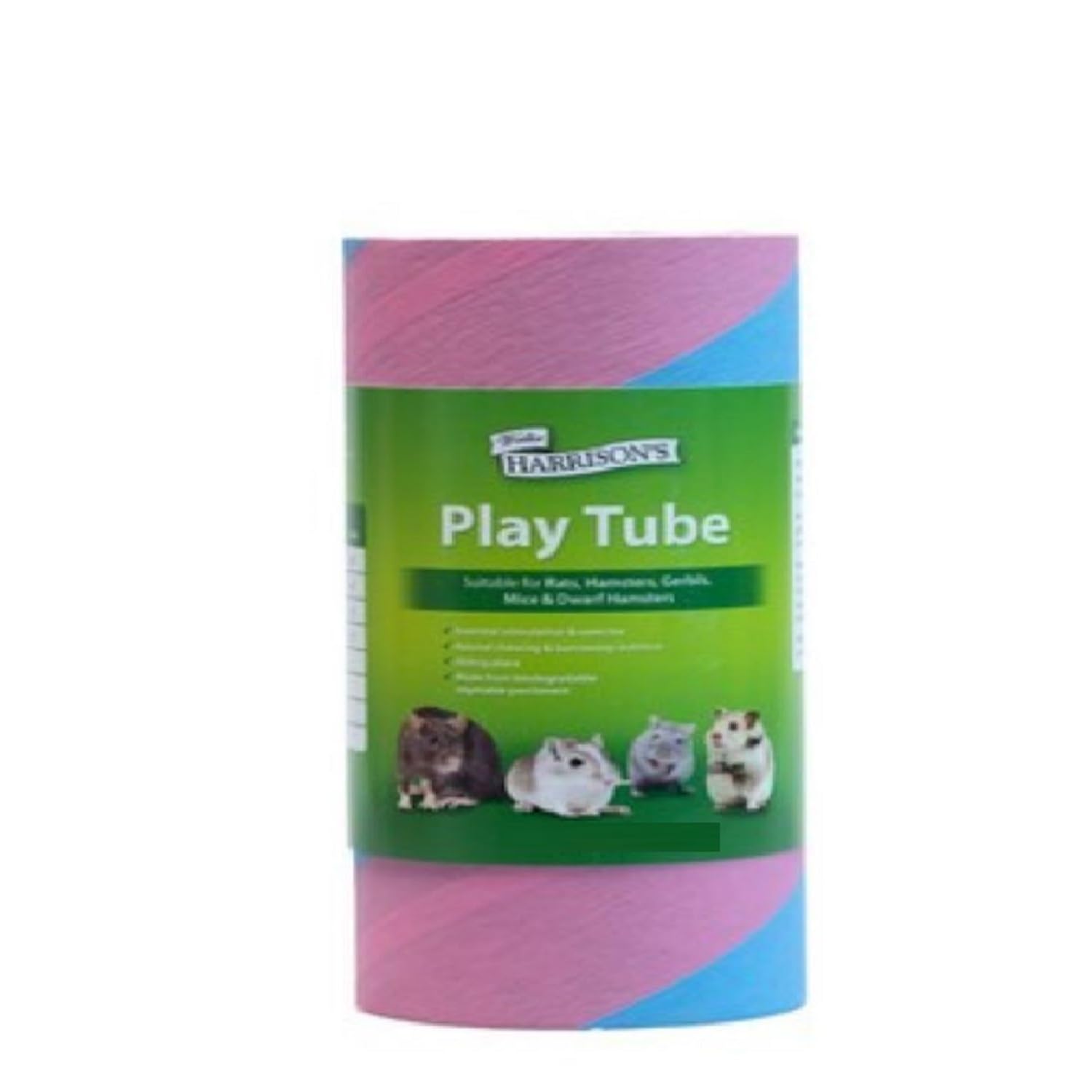 Walter Harrison's Small Animal Portable Play Tube, Hideaway Exercise Pet Tunnel For Rabbits, Guinea Pigs, Chinchillas, Rats - Large - 12.5 cm