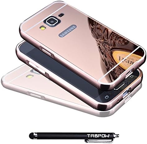 Galaxy Core Prime Case, Galaxy Prevail LTE Case, TabPow Mirror Case Series - Electroplate Bumper Bling Luxury Slim Case Cover For Samsung Galaxy Core Prime / Galaxy Prevail LTE (SM-G360), Rose Gold