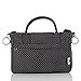 MoBaby Carrera, Chic Plush Diaper Bag Tote, Travel Accessories Included: Comfortable Baby Changing Mat & Essentials Clutch Pouch (Charcoal)