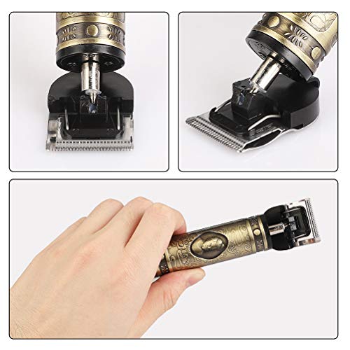 YOUKUKE Hair Clipper for Men Electric Pro Clippers Barber Accessories Grooming Waterproof Rechargeable Cordless Close Cutting T-Blade Trimmer Baldhead Clipper