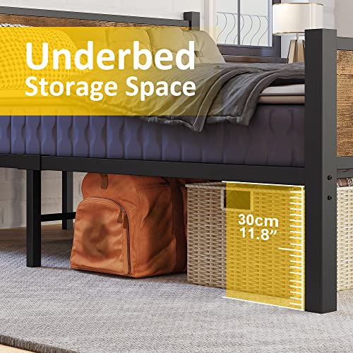 IRONCK Bed Frame, Full Size Platform Bed with Headboard and Footboard