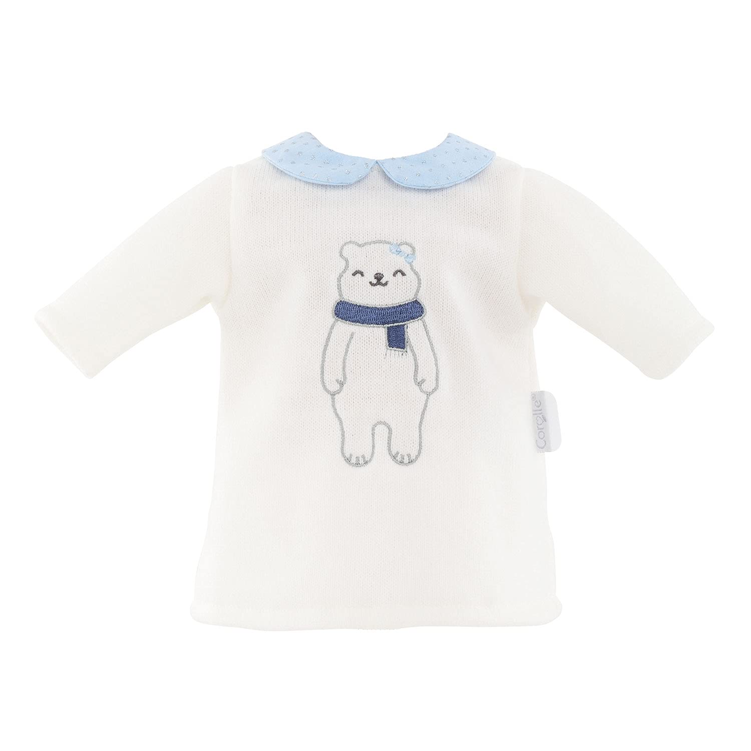 Corolle - Mon Grand Poupon Winter Sparkle Dress, Seasonal Holiday Dress Accessory for 14" Baby Dolls, White