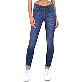 Cello Jeans Mid Rise Pull On Crop Skinny Rolled Hem Jeggings