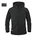 ReFire Gear Men's Warm Military Tactical Sport Fleece Hoodie Coat, Black, Small