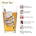 Avery Barn 16 oz Pint Beer Glasses - Casino Night Poker Blackjack Party Supplies Color Changing Playing Card Drinking Pub Glassware - Gift for Him - Set of 4