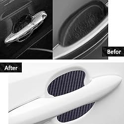 ASUBHA 4PCS Carbon Fiber Anti-Scratches Car Door