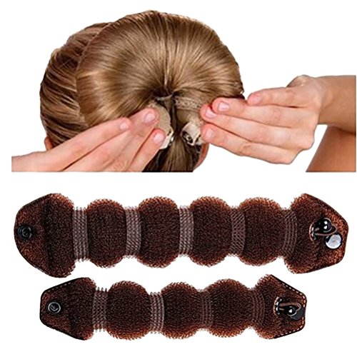 Profushion Circle 2pcs Set Quick Hair Bun Maker Holder Twist Hair