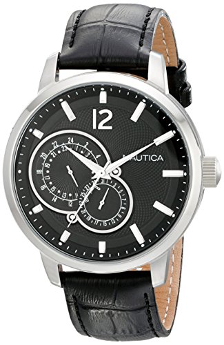 Nautica unisex n15047g nct 15 stainless steel watch wit…