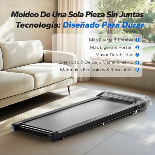 MERACH Cinta de Correr, 3 en 1 Cinta de Andar, 2.5HP Walking Pad, Caminadora Electrica para Casa, Treadmill Compacta para casa y Oficina, App, Pantalla LED, Control Remoto Magnético