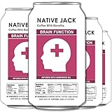 Native Jack Nitro Coffee, Infused With Brain Function Omega 3 Oils, 200mg of Caffeine (4 Count, 11 Fl Oz Each)