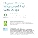Naturepedic Organic Waterproof Protector Pad with Straps - Full - 53